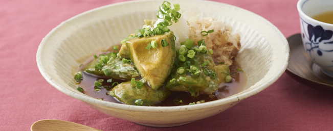 アボカドの揚げ出し豆腐風