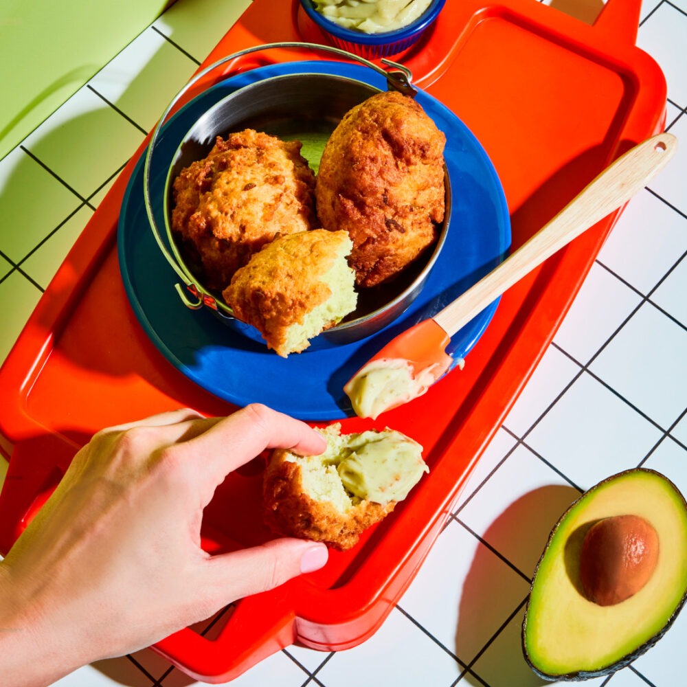 アボカドの揚げバノック（シンプル揚げパン）