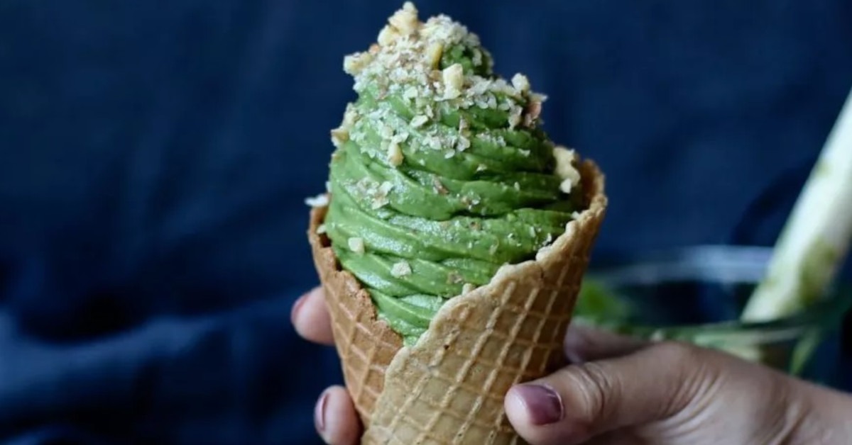 アボカドと抹茶のソフトクリーム 