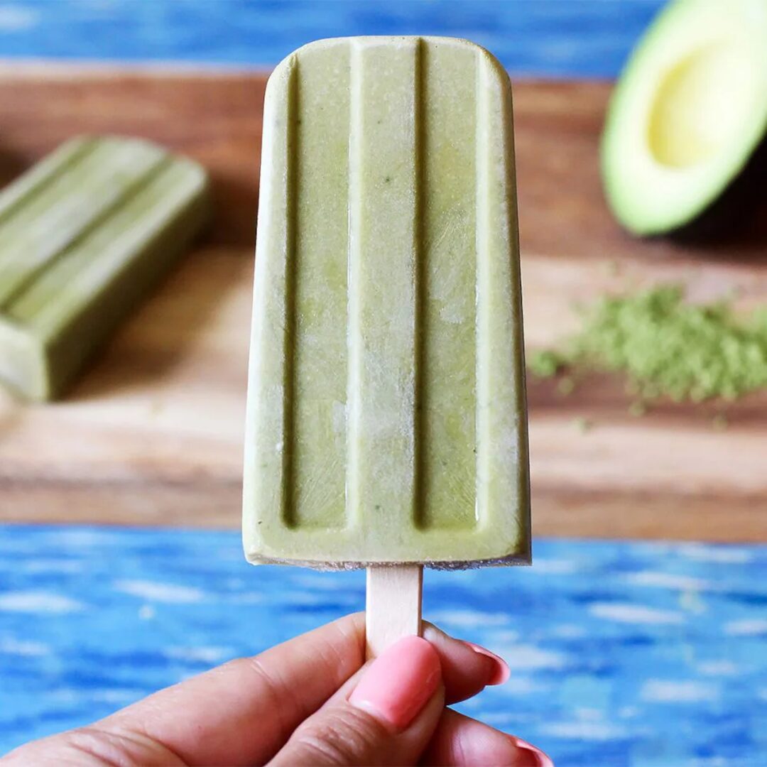 2. アボカド抹茶アイスキャンディー 